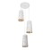 Lamp Bayerlux "Plaza" 3he27 40W white gold 30x30x24-90cm
