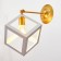 Sconces "Cub" 1HE27 40W White-gold-zoloto 22x28x30 cm
