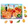 Developing Velcro game. Sorter "Fruits and Vegetables"