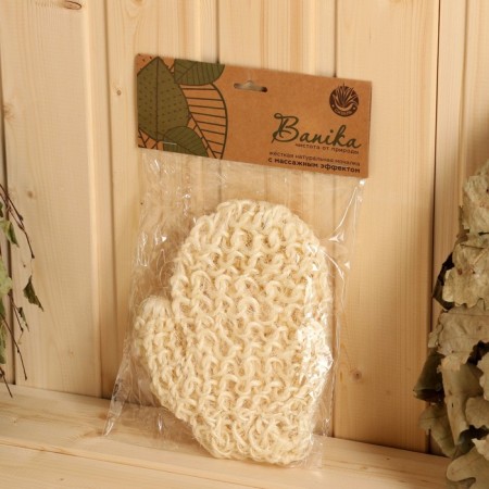 Bath Moshal "mittens", sisal,-2