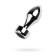 Anal plug Metal by Toyfa, silver, tourmaline, 10.8 cm, d = 4 cm