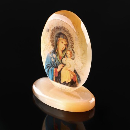 Icon icon on the supply with the background "B.M. Leared color", Selenite-1