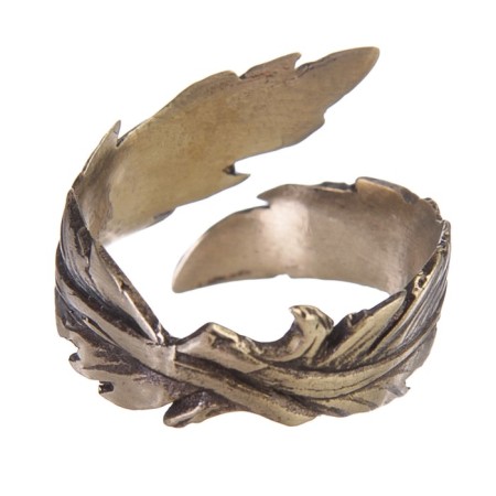 The amulet ring "Fuck", cast, brass, d = 17-21 mm-2