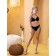 Female bathing suit, size 52, black color