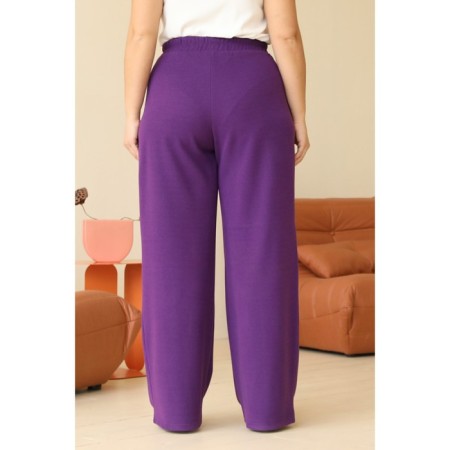 Women's costume: cardigan, trousers, size 50, black color-7