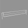 Small side fence for shelf 400, H-50 mm, zinc