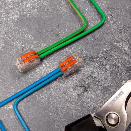 Universal terminal Rexant QMC 222-412, 2-wire, transparent, 0.08-2.5/4 mm2, 5 pcs-1