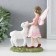 Souvenir Polystone "Girl Babochka with a lamb" Pink wings 13.5x5x15.5 cm