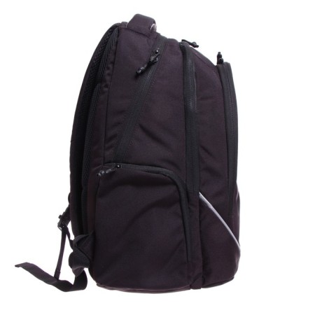 Youth backpack 44 x 28 x 23 cm, ergonomic back, laptop compartment, Grizzly 335, black/gray RU-335-3_3-3