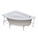 The frame for the asymmetric bath Santek "Goa" 150x100 cm