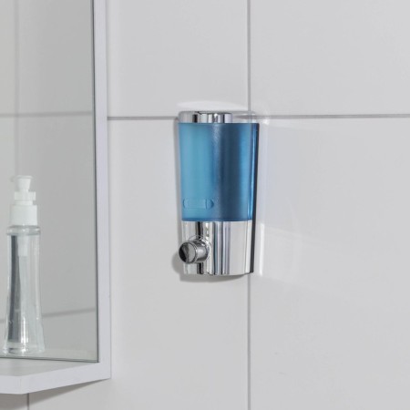 The dispenser for antiseptic/liquid soap is mechanical, 400 ml, metal, color chromium-1