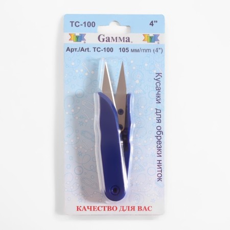Scissors for cutting threads, 10.5 cm, blue color-4