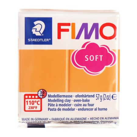 Plastic-polymer clay baked 57g fimo soft sorbet from papaya 8020-T41-1