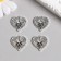 Decor for creativity Metal "Wings Angel" silver 2.2x2.1 cm
