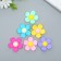 Decor for creativity Rubber "Color Chamomile" set 10 pcs mix 4.4x4.4 cm