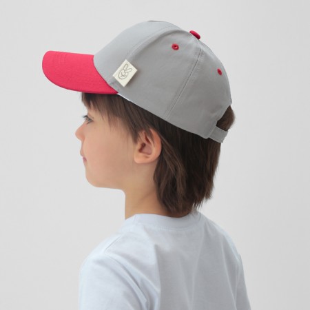 Children's cap KAFTAN R.52-54 Gray/Red-2