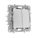 LEGRAND ETIKA switch, 2-CL, Aut. Clemes, 10AX, 250 V, aluminum