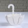 Kashpo wooden "Umbrella with a suspension", white, 19 × 9 × 21.5 cm