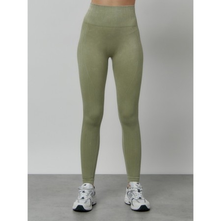 Lingins for fitness women, size 46, khaki color-5