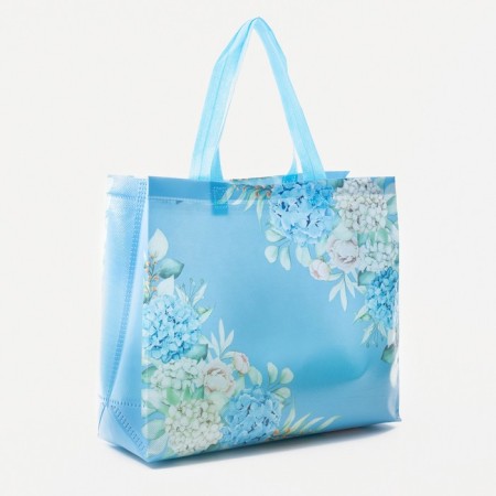 Household bag without lightning, 8 l, blue color