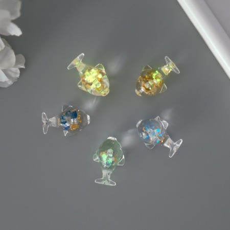 Acrylic Suspension Suspension "Sea Fish" shines in the dark mix 2x2.9x2 cm-2