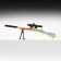 Souvenir weapon mini sniper rifle "Ice Queen" 26cm
