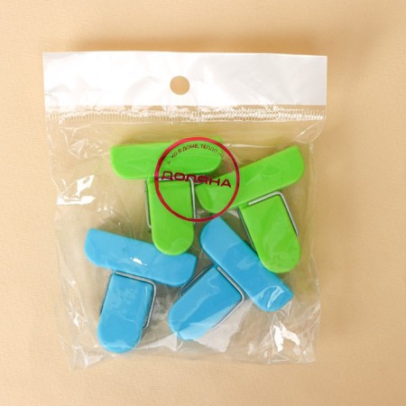 Set of packages clamps, 4 × 1.7 cm, 4 pcs, color mix-6