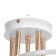 Miley chandelier 5x60W E27 white, gold 45x53x46cm