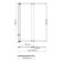 Shower curtain for the bath Wasserkraft Main 41S02-100 LM, 1000x1400 mm, sliding, matte