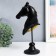 Souvenir Polystone Bust "Head Head" Black with gold 10x11x31.5 cm