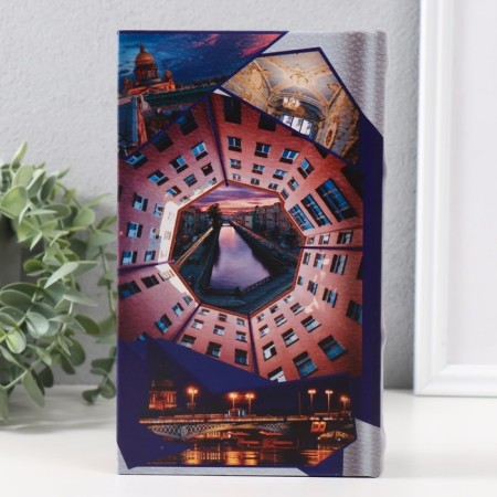 Safe Brush Tree leatherette "St. Petersburg" embossing 21x13x5 cm-6