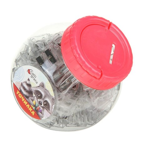 Double grinder, plastic/metal, transparent body-3