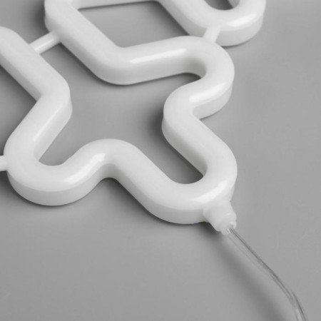 LED figure "Snowflake" 30 cm, plastic, 220 V, glow of multi-3