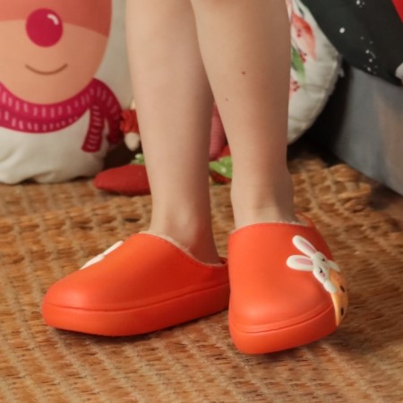 Baby slippers, size 34-35, orange color-3
