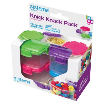 Set of mini-containers 62 ml, 4 items, mix-1