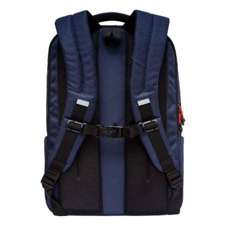 Youth backpack 41.5 x 29 x 18 cm, Grizzly, ergonomic back, laptop compartment, blue-1