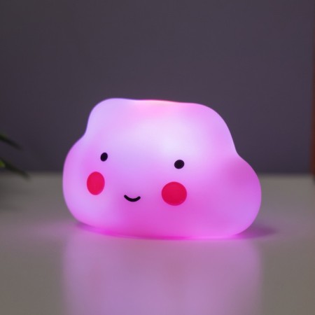 Night "Cloud" 2W LED LR44 pink 3.5x5x4cm-2
