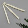 A set of hooks for knitting, d = 7/8/9 mm, 14 cm, 3 pcs, white color