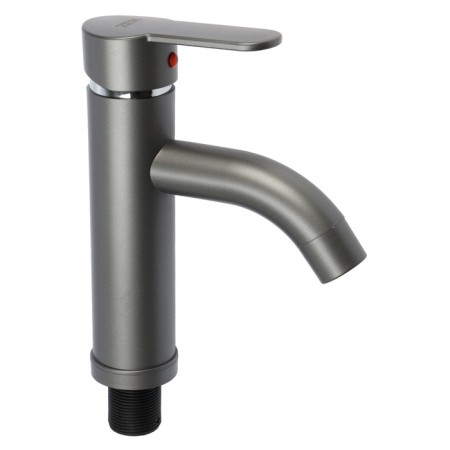 Zein Z3652 shell mixer, single-leaf, excess height 8 cm, ABS plastic, graphite