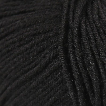 Yarn "baby" 20% wool, 80% acrylic 135m/50g (02-black)-2