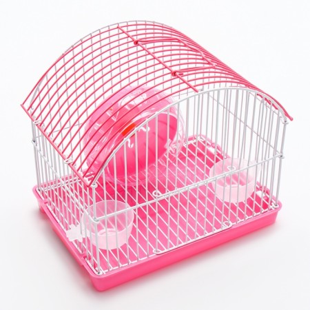 A cell for rodents equipped RT-2C, 23 x 16.5 x 20 cm, pink (packing 30 pcs)-3
