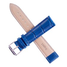 Solomon watch strap 20 mm, genuine leather, L-20 cm, blue