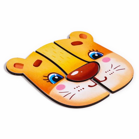 Wooden puzzle for children "Leo", we study the colors-4