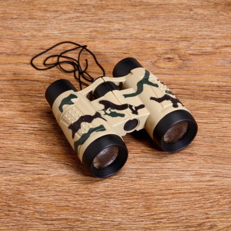 Binoculars 4x, children, plastic, rubber, mix, 10x11 cm-10