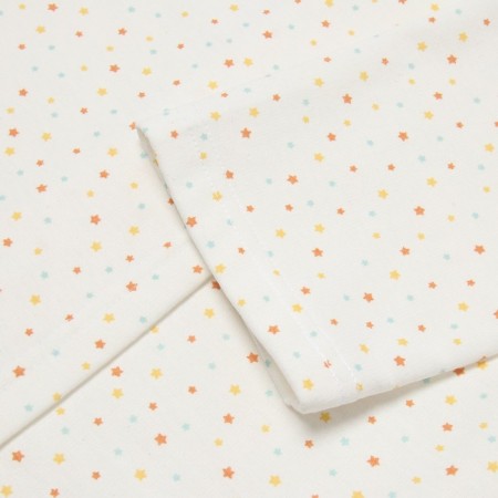 Hare for a girl is combed, white/stars, height 98 cm-2