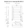 Electric towel Indigo Europe Lux, 800x500 mm, timer, hidden installation, chrome