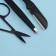 Manicure - cosmetic set, 3 objects, black color