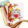 Cross -stitching for children "Oblushka", a set for creativity, 25 x 20 cm