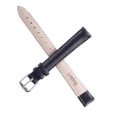 Solomon watch strap 14 mm, genuine leather, L-20 cm, black