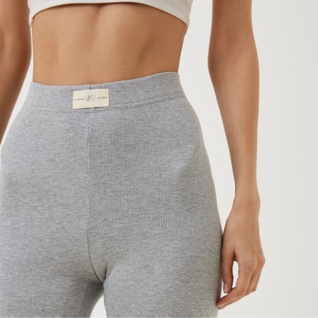 Female leggings Mist Old School size 44 (height 165), gray color-3